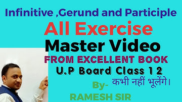 Syntax Non Finite Verbs /Double Parts of Speech - Infinitive, Participle/Gerund Master Video by RM
