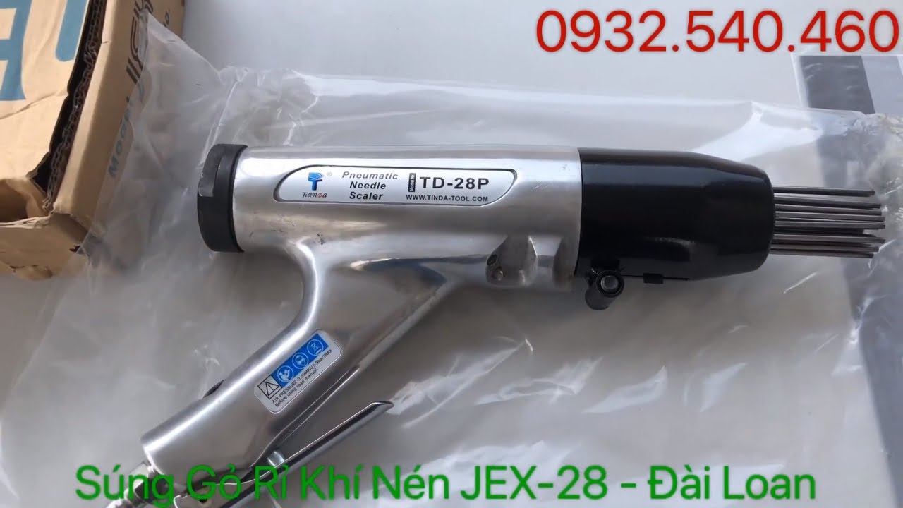 Súng Gõ Rỉ Khí Nén Jex-28 - Đài Loan - youtube