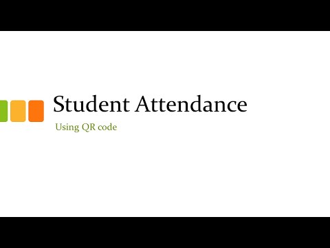 Student attendance with QR code