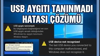 Usb Aygıtı Tanınmadı Hatasının Çözümü