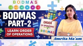 BODMAS PART -2 | BODMAS Rule Trick | Maths Order of Operations | Basic Concept Explained #youtube
