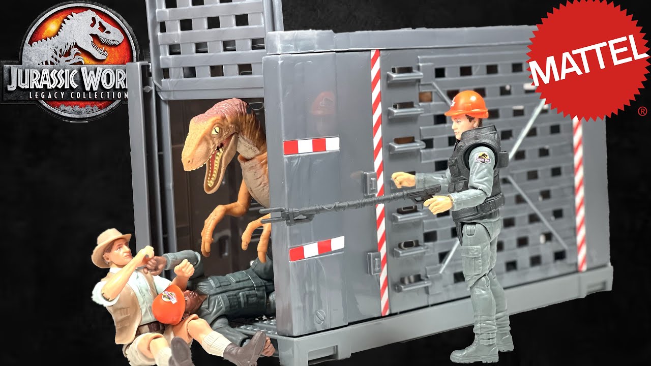 Mattel Legacy Collection Velociraptor Containment Chaos Pack Review ...