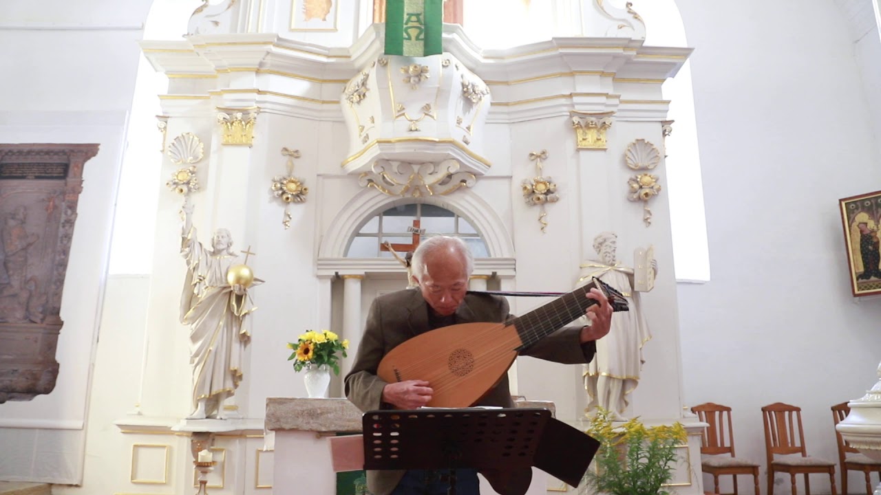 Franklin Lei : Weiss, Gigue F-Dur (1719) Recorded at Bachs Traukirche Dornheim, Germany