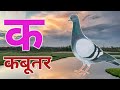 क से कबूतर, अ से अनार a se anaar k se kabutar | Hindi varnmala | ABCD क से कबूतर अ से अनार, for kids