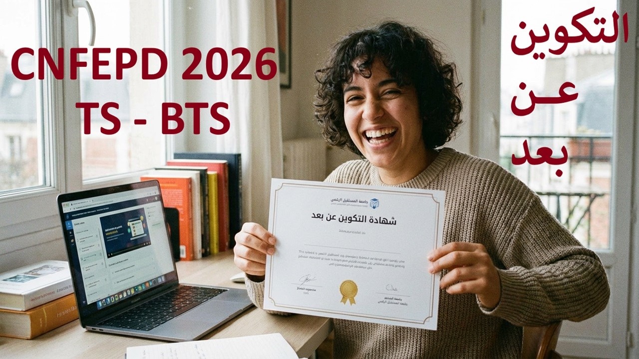 التكوين عن بعد من منزلك – احصل على شهادة تقني سامي معترف بها  وغيّر مستقبلك!