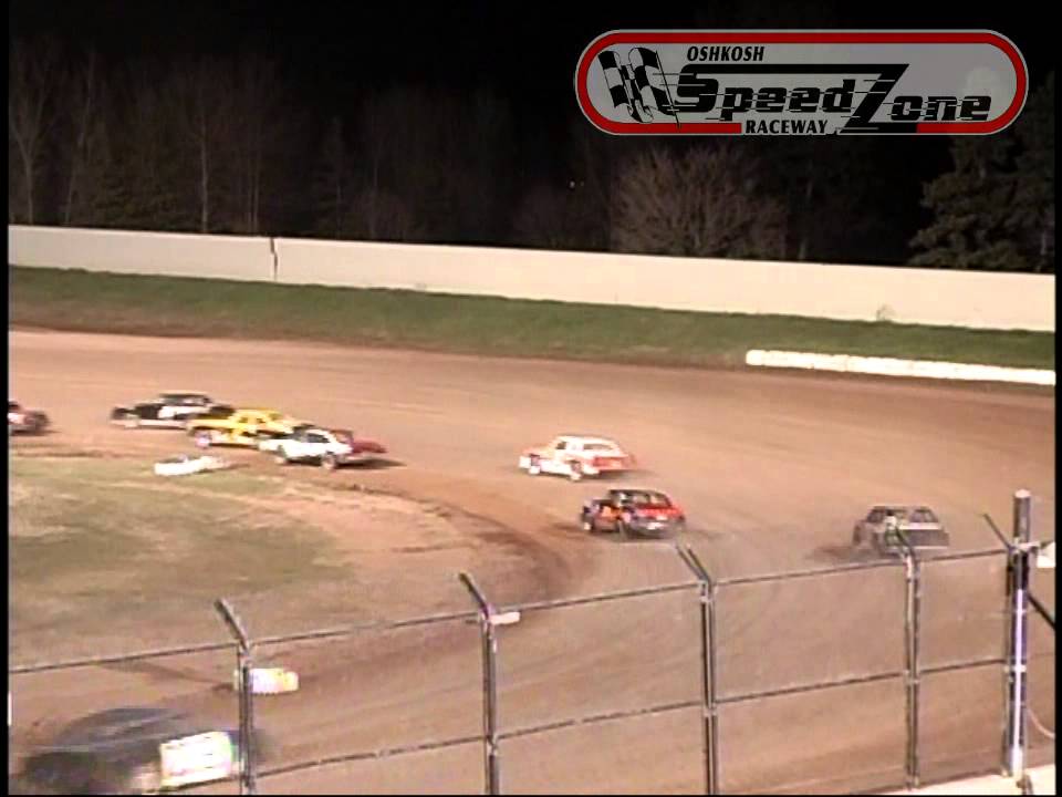 Oshkosh Speedzone Raceway - April 26, 2013 - Street Stock Feature - YouTube