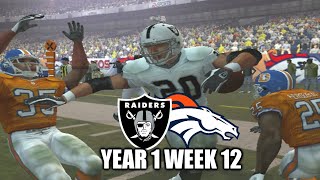 RAIDERS VS BRONCOS FOR FIRST PLACE - MADDEN 2005 FRANCHISE