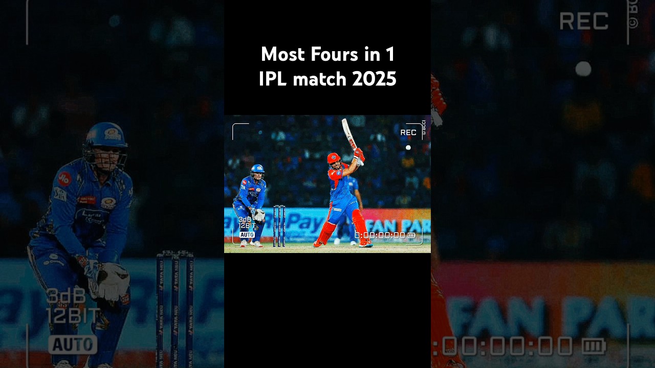 Most Fours in one innings 