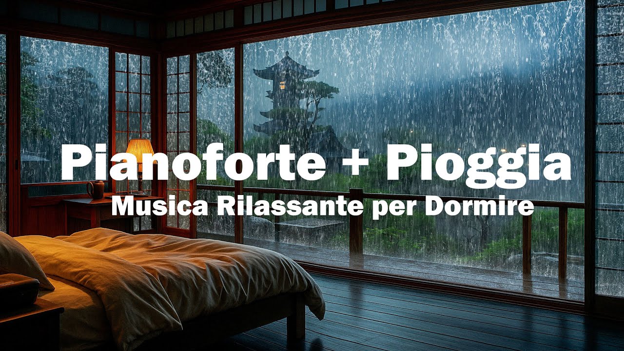 Musica Rilassante per Dormire – Pioggia e Pianoforte per Sonno Profondo e Ridurre Stress e Ansia