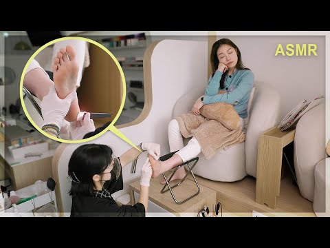 ASMR 😪 지친 발을 위한 관리 ☁️ 아기발처럼 말랑해지는 수면 힐링