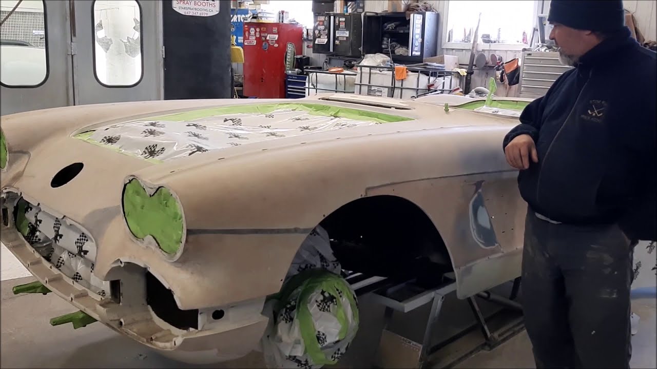 1958 Chevrolet Corvette Restoration Update, Body Work Progress,  lastchanceautorestore com