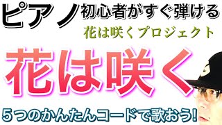 【かんたんピアノレッスン】「花は咲く」５つのかんたんコードで弾き語ろう！《電子ピアノ》GAZZ PIANO