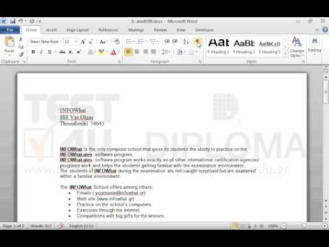 Make non-printable characters of the document visible.