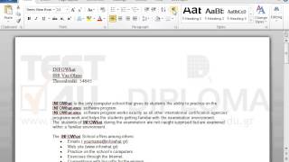 Make non-printable characters of the document visible.