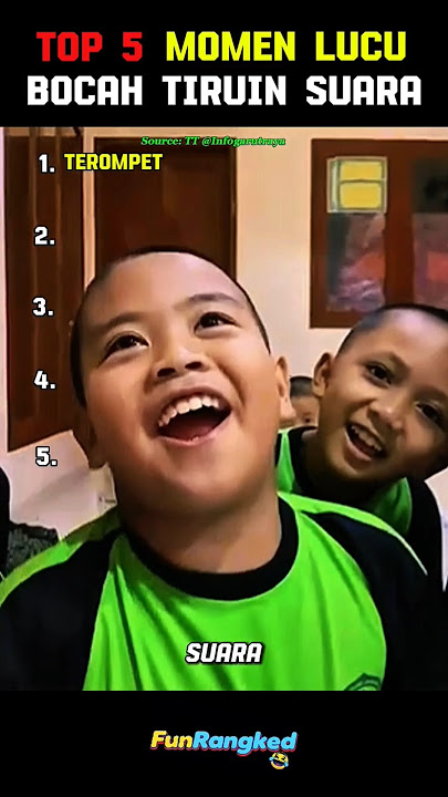 Top 5 Momen Lucu Bocah Tiruin Suara 😅😂