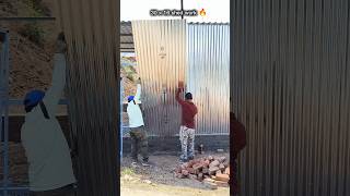 30×16 shed work 🔥 Upvc Roof sheet installing shed 😱 #upvc #walding #short