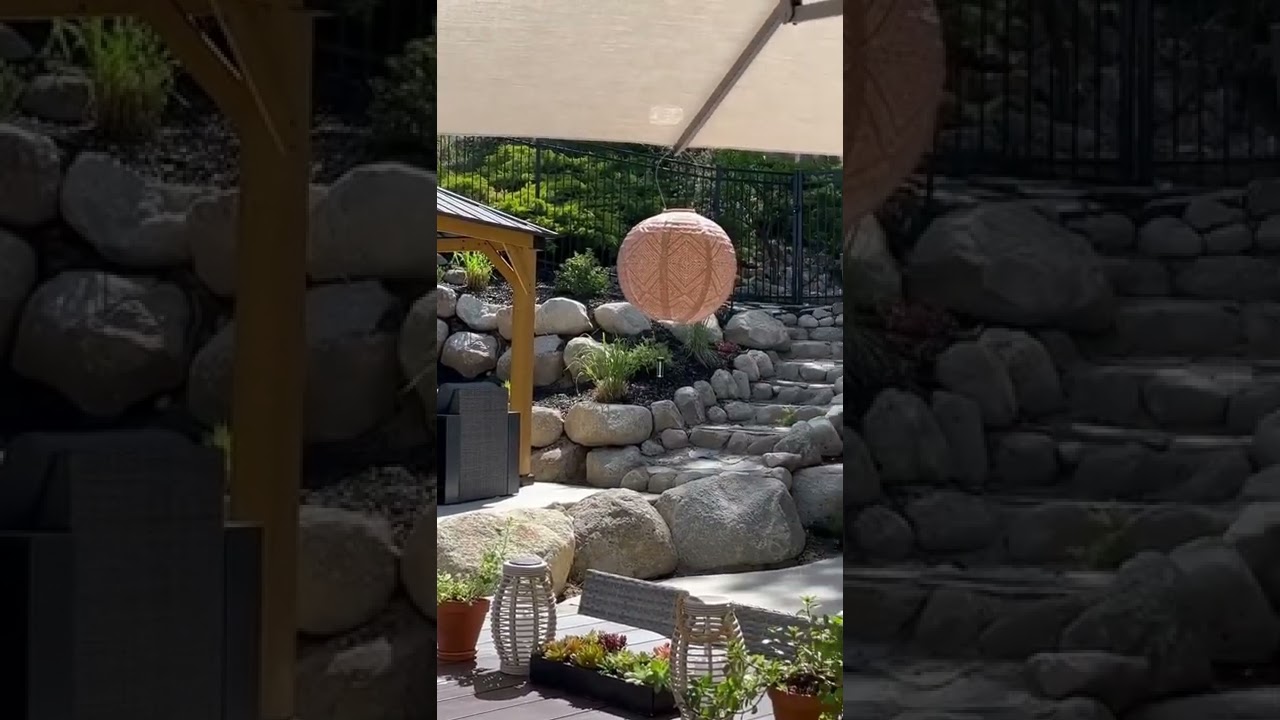 Landscaped Yard With Pool and Pergolas | Big Rock Premium Landscaping And Design