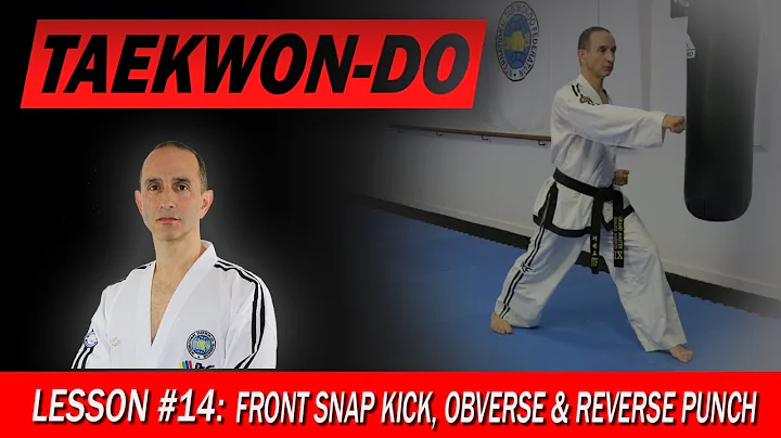 Front Snap Kick, Obverse & Reverse Punch - Taekwon-Do Lesson #14
