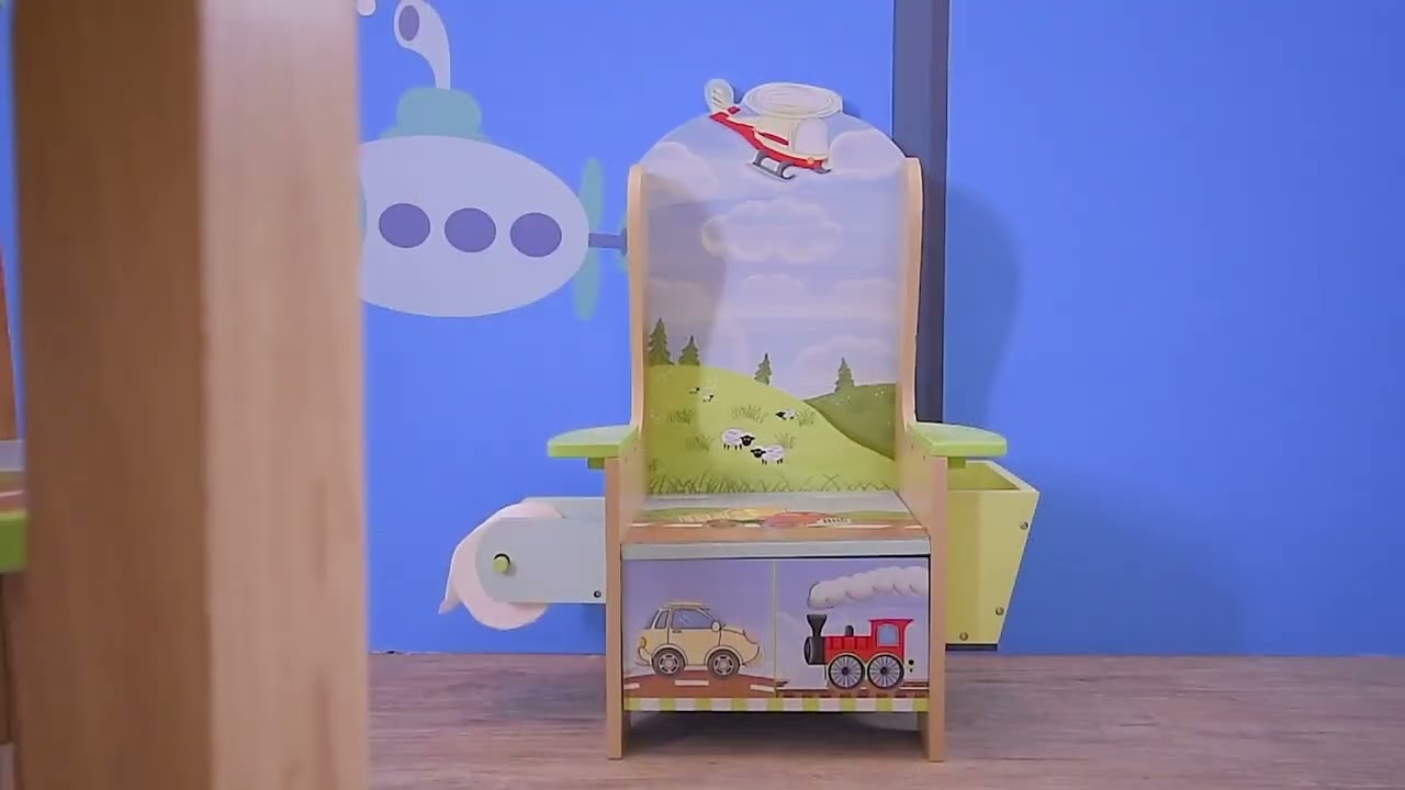 Fantasy Fields Transportation Children's Wooden Rocking Chair for Bedr – EU