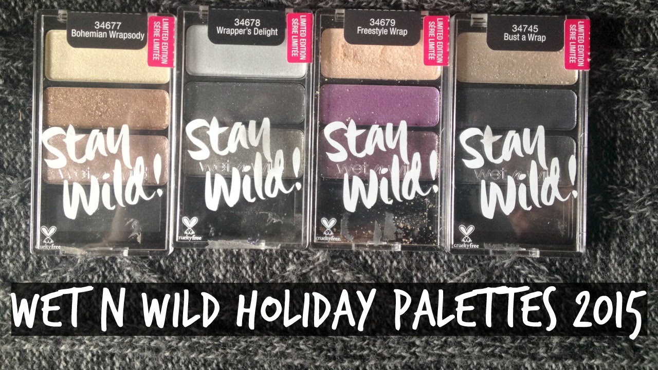 Wet N Wild Holiday Palettes 2015