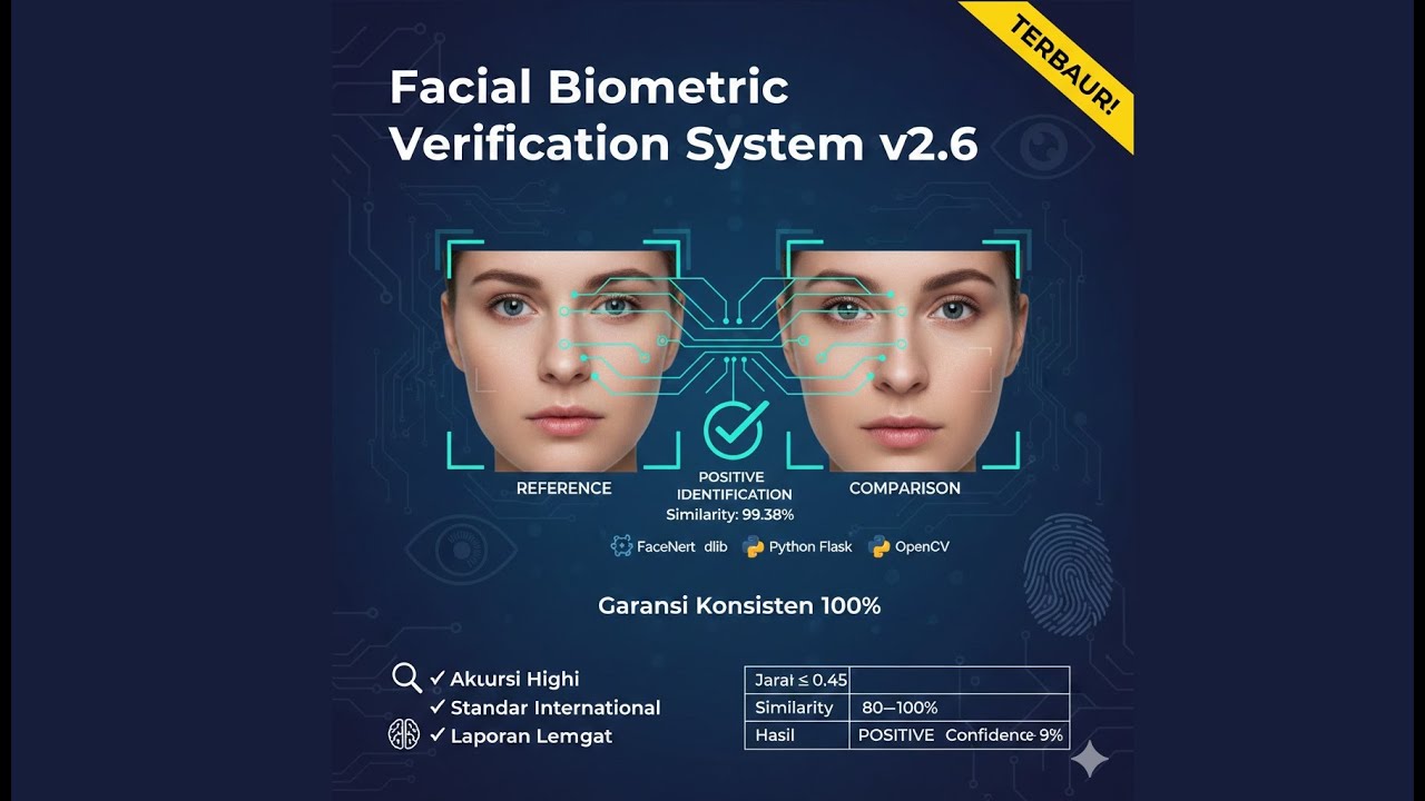 🔴🌟🌟🌟Facial Biometric Verification System Akurasi Tinggi Konsisten dan ...