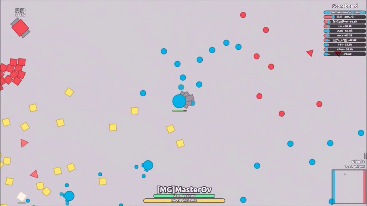 OVER 1M WITH GLASS PENTA!?!?!?!? (Diep.io 2TDM Gameplay) Promo 