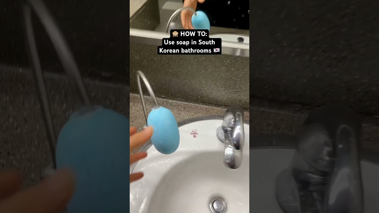 🇰🇷 SOUTH KOREA: How to use the soap in public bathrooms🙈 