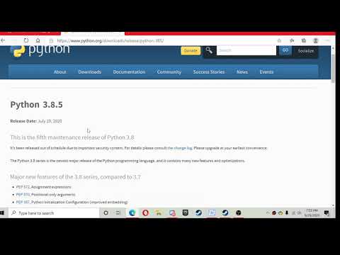 How to install Python 3.8.5 on windows 10