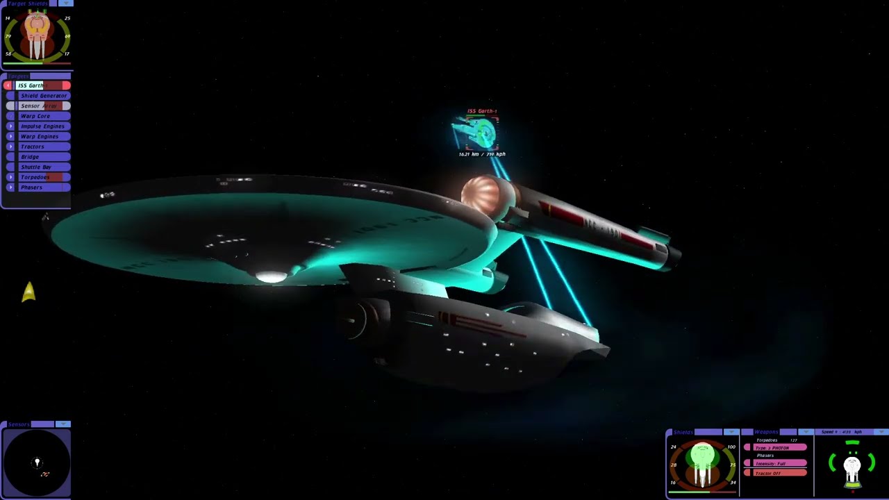 Star Trek: Bridge Commander | USS Garth vs ISS Garth