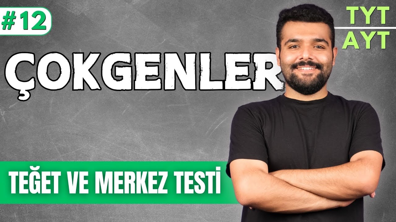 📙Çokgenler - Teğet ve Merkez Testi 🔴 39 Günde TYT-AYT Geometri  Kampı 🟨12.GÜN 📌İlhan Hoca