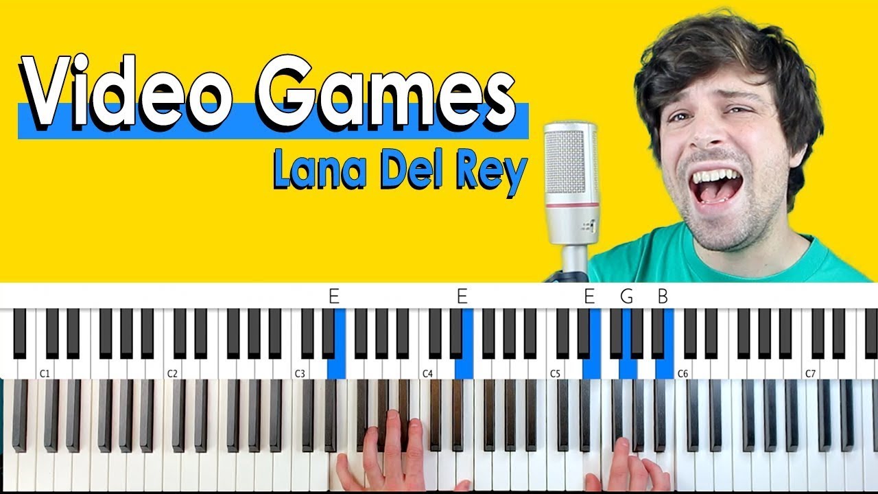 VIDEO GAMES – LANA DEL REY PIANO CHORDS & Lyrics – Bitesize Piano