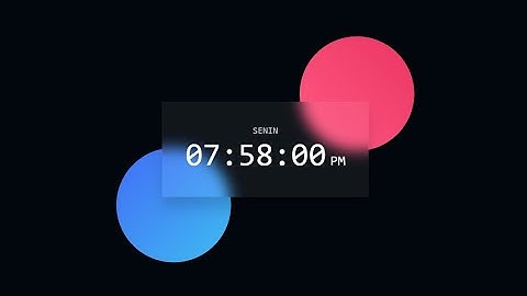 Membuat Jam Digital Sederhana Menggunakan HTML, CSS & Javascript