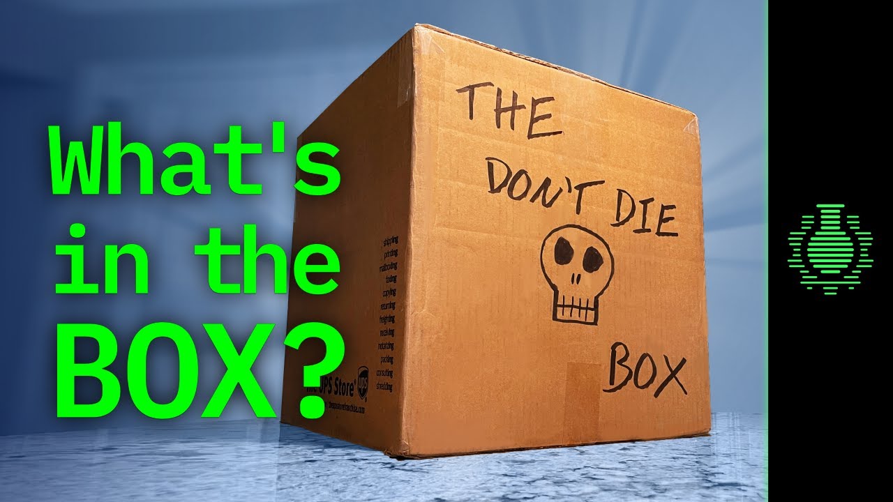 What's Inside the DON'T DIE BOX??? - CGP Grey unboxes a package full of stuff to help from not dying.