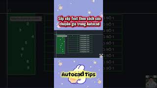 Sắp xếp Text theo cách của chuyên gia trong Autocad #đạttrươngngọc #autocad #autocadtutorial