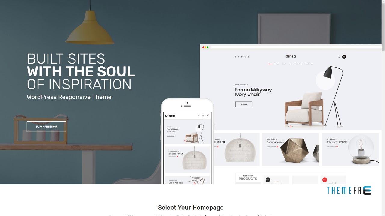 Ginza - Furniture Theme for WooCommerce WordPress Delano Whitney