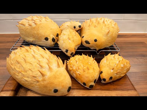 Hedgehog bread. Delicious novelty bread
