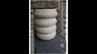 Rattan Stool #craftscreate #Cane muda#Rattan muda#Cane stool#rattan #rattandecor screenshot 4