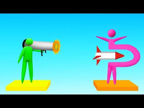 0% CHANCE of DODGING This GUN! (Stick Fight)