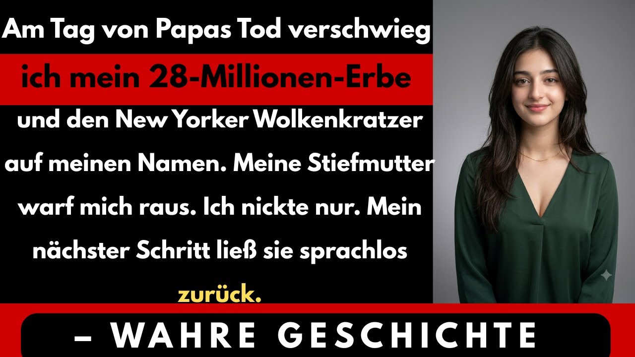 In der Nacht der Beerdigung meines Vaters warf meine Stiefmutter meine Koffer auf die nasse Auffahrt und schrie: „Du bist keine Familie. Pack deine Sachen und verschwinde.“ Ich habe nicht geweint....