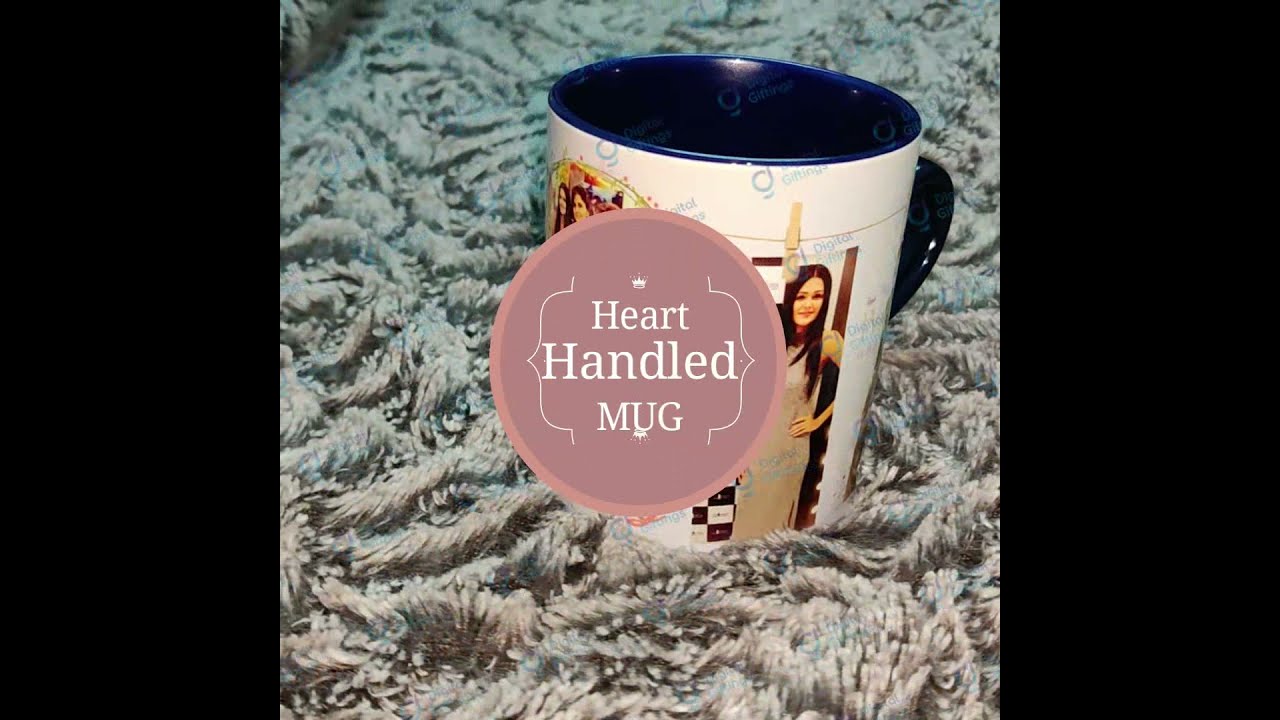 Heart Handled Mug | Digital Giftings | Photo Mug | Birthday Gift | Gift for all relations