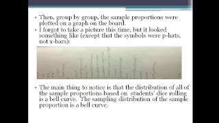 A classroom demonstration of the sampling distribution of the sample mean