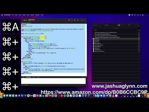 AppleScript, AppleScript++,AppleScriptpp, resize images script,  resizing images function, apple,mac