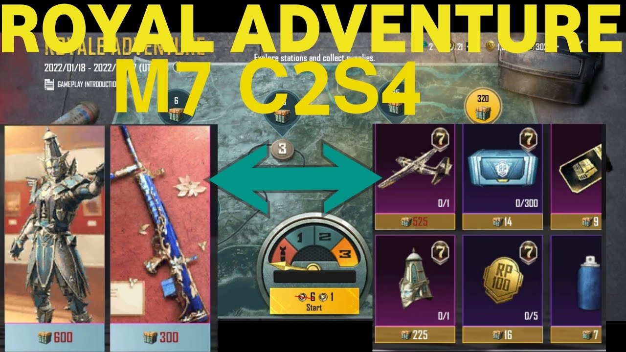 BGMI ROYAL PASS CREATE OPENING 🔥||ROYAL ADVENTURE C2S4 M7 CRATE OPENING ||HOW TO OPEN ROYALADVENTURE