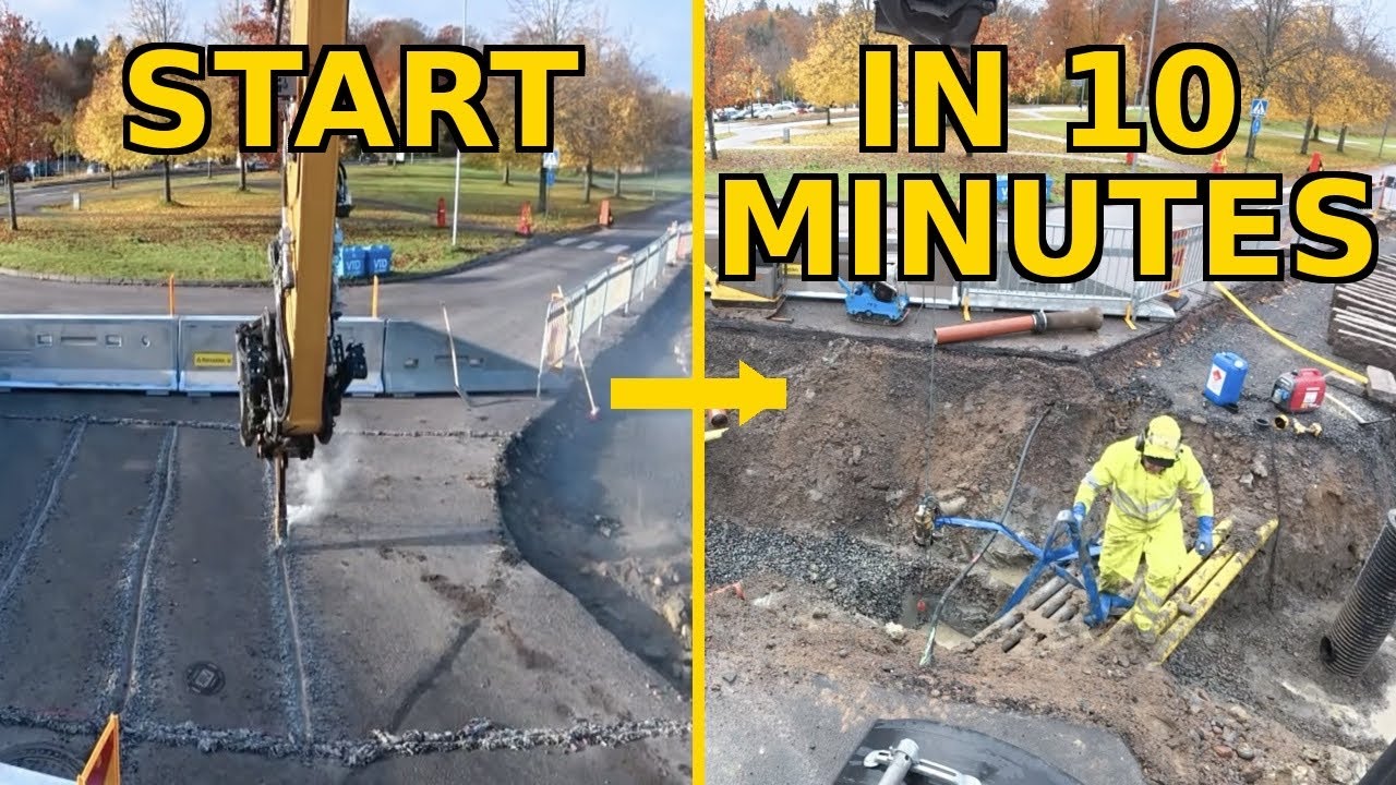 BIG Surprise In 10 Minutes – Excavator Storm Drain Work FULL PROCESS | Liebherr Engcon Tiltrotator