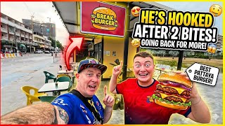 First Time at Break Burger Two Bites In He Was SOLD