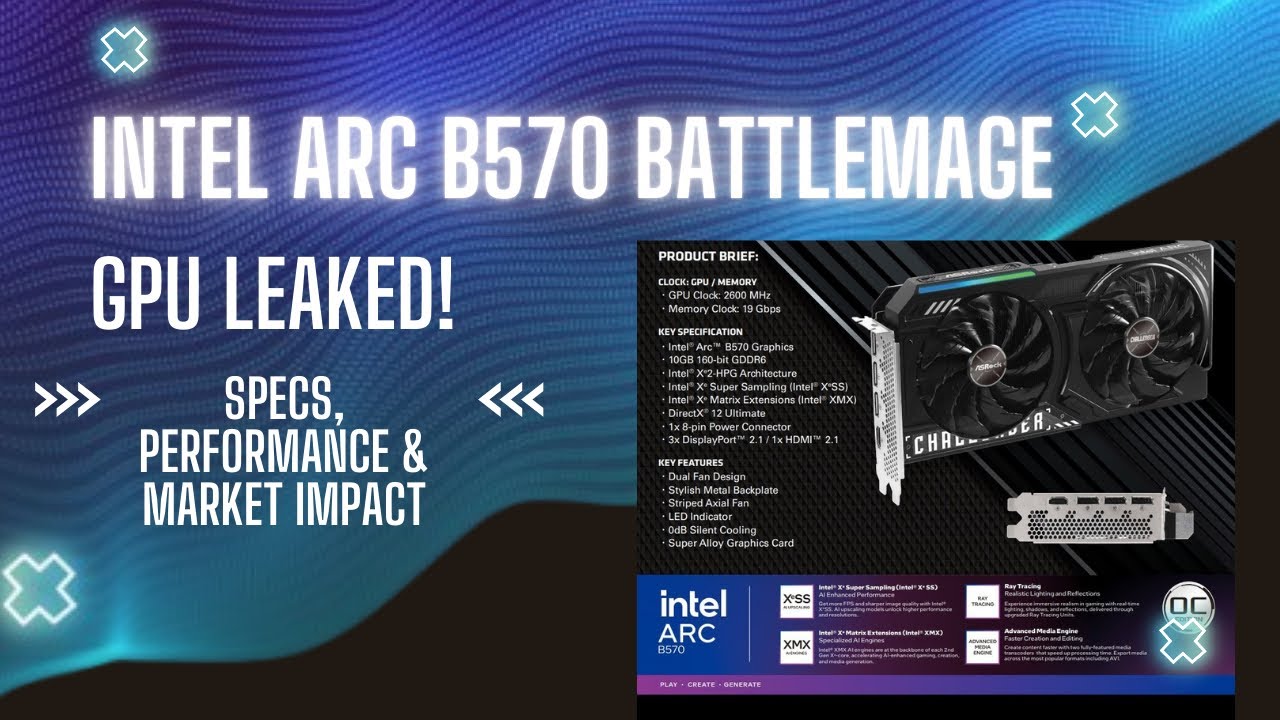 Intel Arc B570 Battlemage GPU Leaked! Specs, Performance & Market Impact