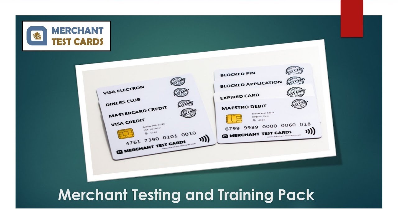 Merchant Testcards - Merchant Testing and Training Pack