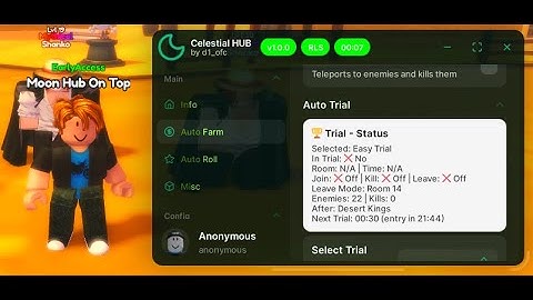 Script Anime Celestial X [THE BEST] | Moon Hub | Auto Farm, Auto Trial, Auto quest, and more...