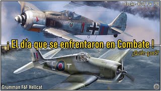 Focke-Wulf 𝗙𝘄 𝟭𝟵𝟬 vs Grumman 𝐅𝟔𝐅 𝐇𝐞𝐥𝐥𝐜𝐚𝐭 ¿Llegaron a enfrentarse? ¿Cuál ganó? By TRU