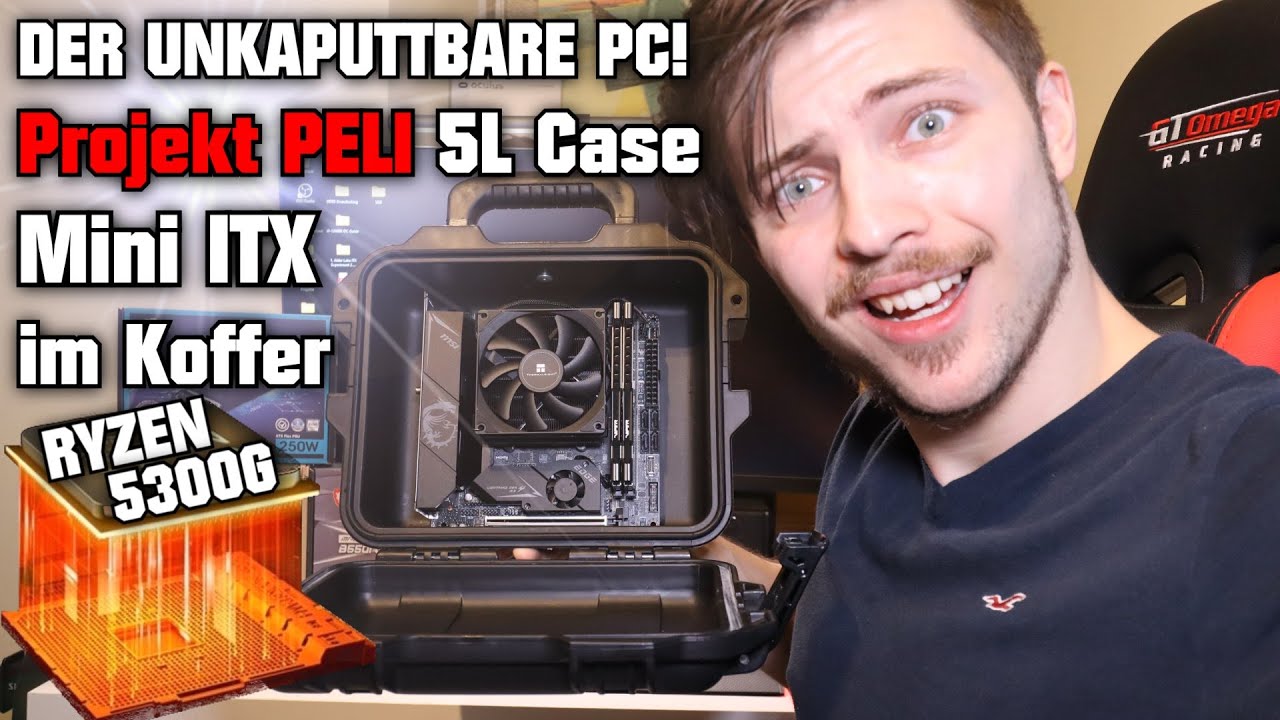 DER UNKAPUTTBARE PC! 😱 Projekt PELI 5L Mini ITX Gehäuse Koffer RYZEN 5300G APU DIY Storm IM2050 Case
